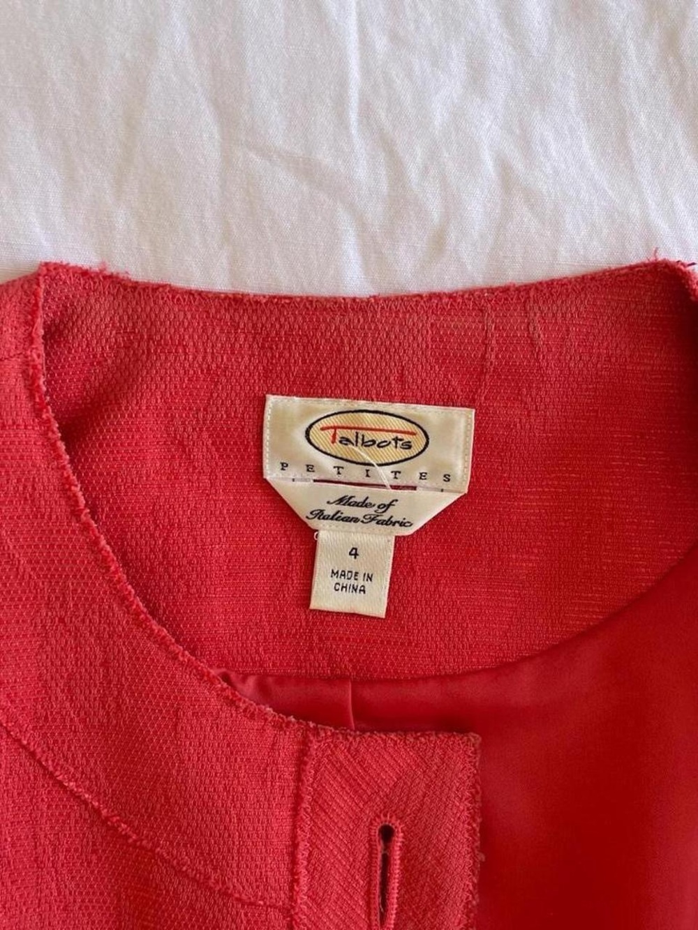 Talbots Round-Neck Button Jacket - Picture 5 of 6